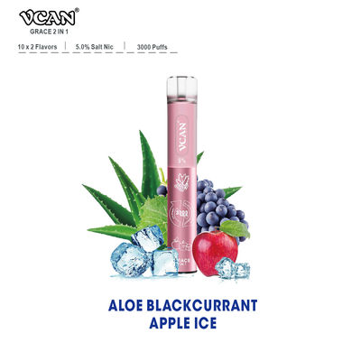 Μίας χρήσης Vape μάνδρα 3000 CE FC Aloe ριπών γεύση πάγου της Apple ριβησίων